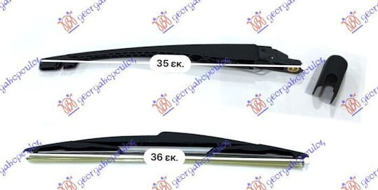 Rear Plastic Wiper Arm S.w 350mm Suitable For Citroen Xantia 1993-2001 X1/x2 642999 1 Pc