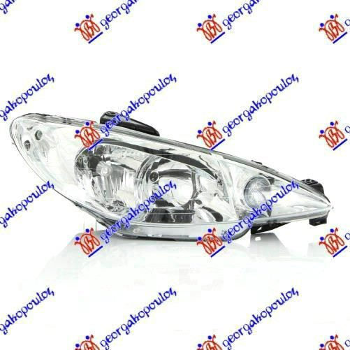 Tyc Front Lights for Peugeot 206 98-09