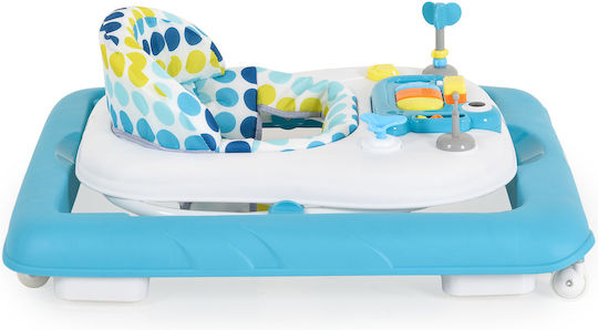 Moni Zizzy Baby Walker with Music for 6+ Months Blue