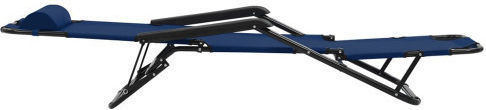Folding Lounger Mar Ξαπλώστρα-Πολυθρόνα Παραλίας Μπλε 153x60x78εκ.