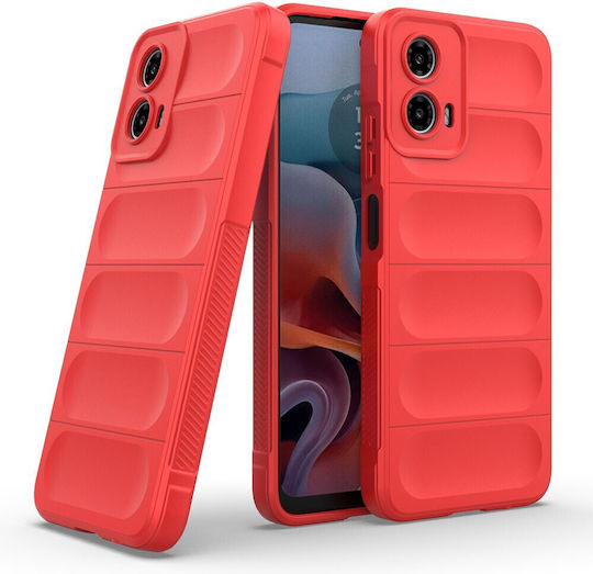 Magic Shield Back Cover Σιλικόνης Κόκκινο (Motorola Moto G34 5G)