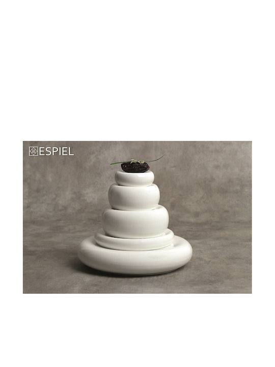 Espiel Plate Shallow made of Porcelain White with Diameter 15.5cm