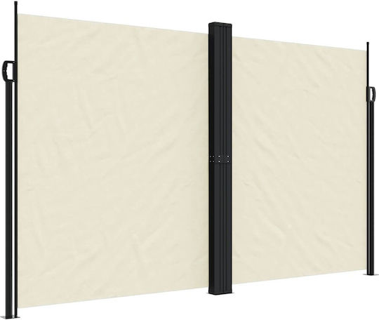 vidaXL Shade Divider Beige 2x6m