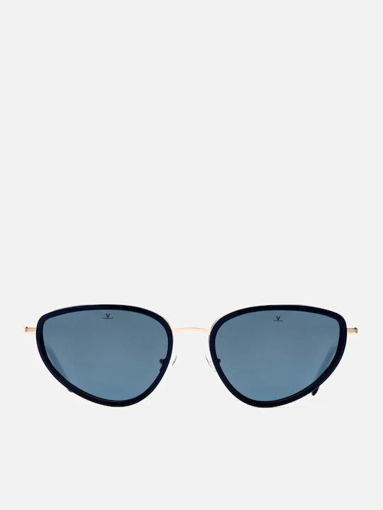 Women's Sunglasses with Black Frame and Gray Lens