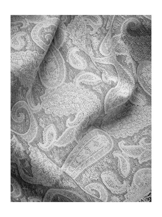 Madi Rococo Ριχτάρι Τριθέσιου Καναπέ Γούνινο 170x300εκ. Grey 21276-03
