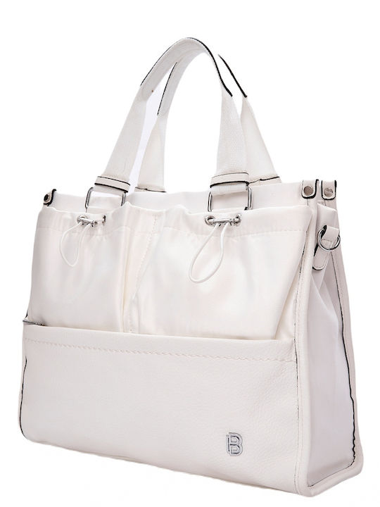 Bag to Bag Damen Tasche Hand Weiß