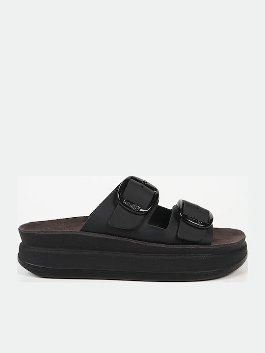 Ανατομικα Flatforms Fantasy Sandals Μαύρο S1100