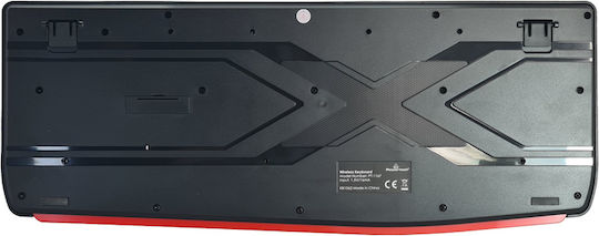 Powertech PT-1167 Безжично Комплект клавиатура и мишка Гръцка Черен