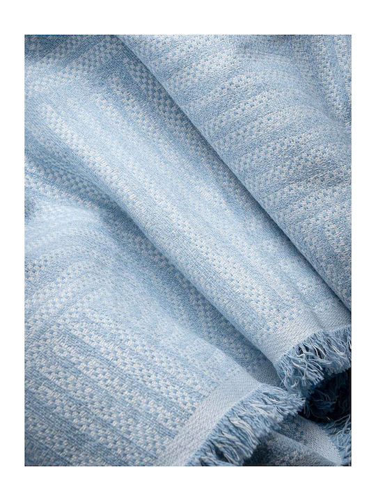 Madi Ethereal Ριχτάρι Πολυθρόνας Γούνινο 170x180εκ. Cyan 21272-01