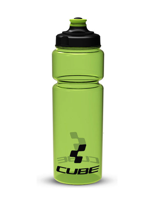 Cube Water Bottle Cycling Plastic Water Bottle 750ml Green