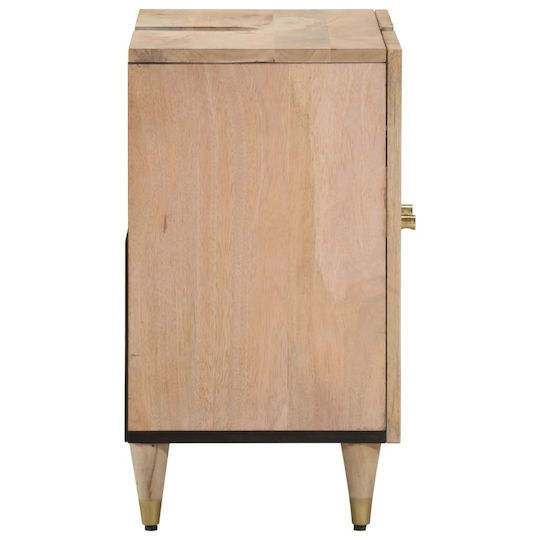 vidaXL Schrank Waschtisch mit Waschbecken L62xB33xH58cm Coffee