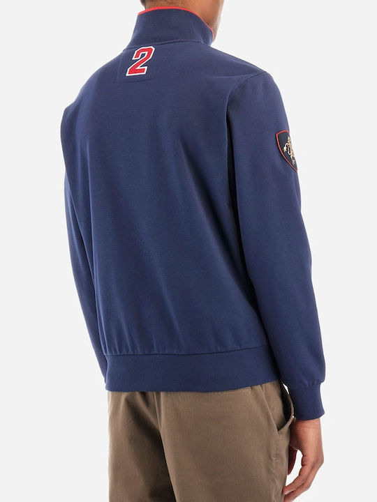 La Martina Herren Sweatshirt Jacke Blue