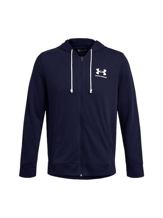 Under Armour Ανδρικό Φούτερ με Κουκούλα και Τσέπες Midnight Navy