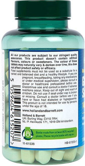 Holland & Barrett Sulfat de glucozamină 1400 mg 60 Comprimate