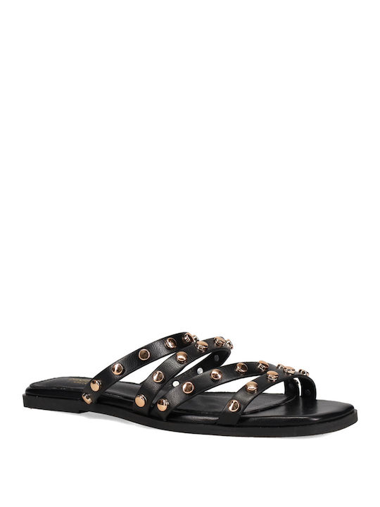 Migato Women's Flat Sandals in Black Color