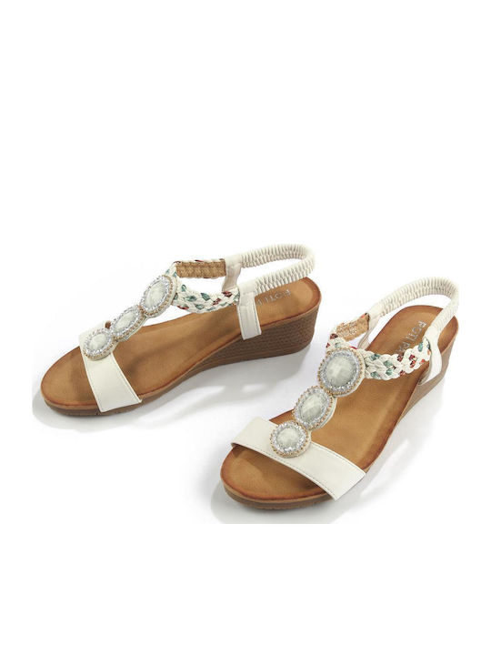 Platforme dama Anatomic Alb