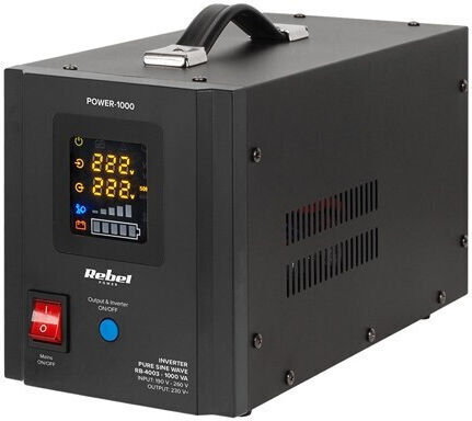 Rebel UPS Line-Interactive 1000VA 700W με 2 Schuko Πρίζες
