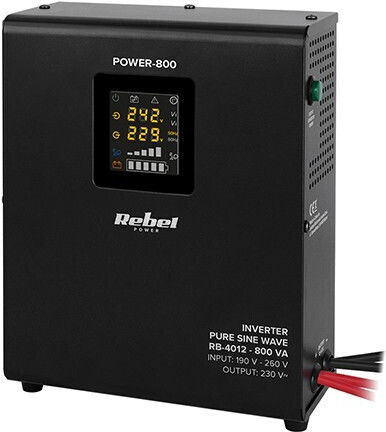 Rebel UPS 800VA 500W με 2 Schuko Πρίζες