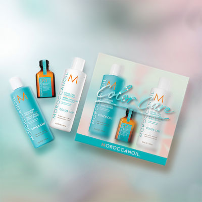 Moroccanoil Spring Color Set de îngrijire pentru păr vopsit cu Șampon, Balsam și Tratament 4buc