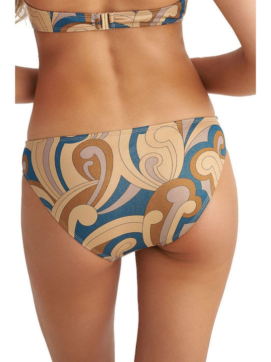 Damen Badeanzug Blu4u Bikini-Hose "Complex Gold" Gold