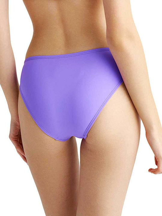 Blu4u Bikini-Hose Solids Regular Wide Back Lila