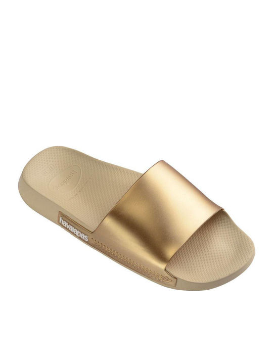 Havaianas Classic Metallic Slides Χρυσά