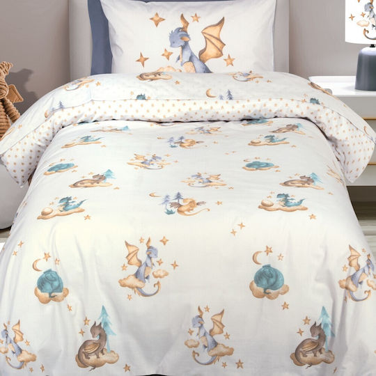 Greenwich Polo Club 8840 Комплект Детски Плик за Завивка Единичен с Калъфка White, Mint, Beige 160x240бр