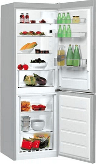Indesit Ψυγειοκαταψύκτης 308lt Υ176.3xΠ59.5xΒ65.5εκ. Inox LI7 S2E S