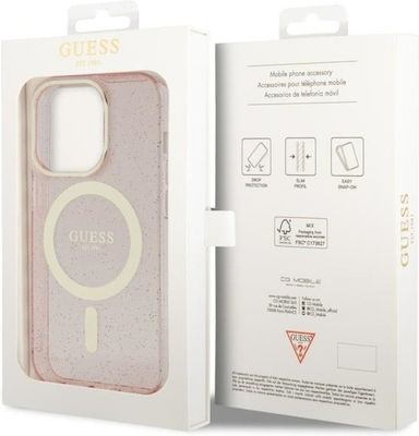 Guess Back Cover Plastic Pink (iPhone 14 Pro)