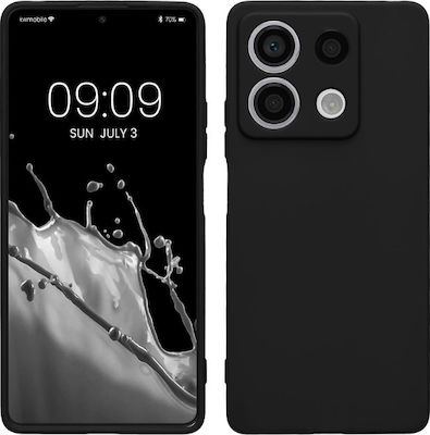 KWmobile Back Cover Σιλικόνης Μαύρο (Redmi Note 13 5G)