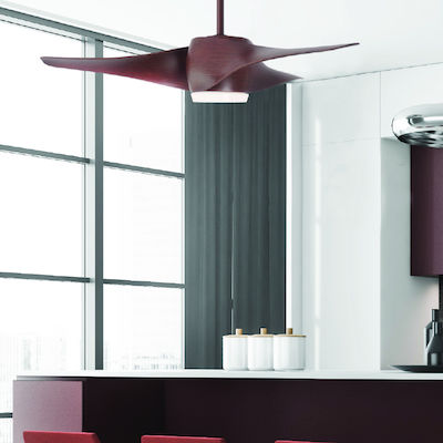 Aca Ceiling Fan 132cm with Light and Remote Control Brown