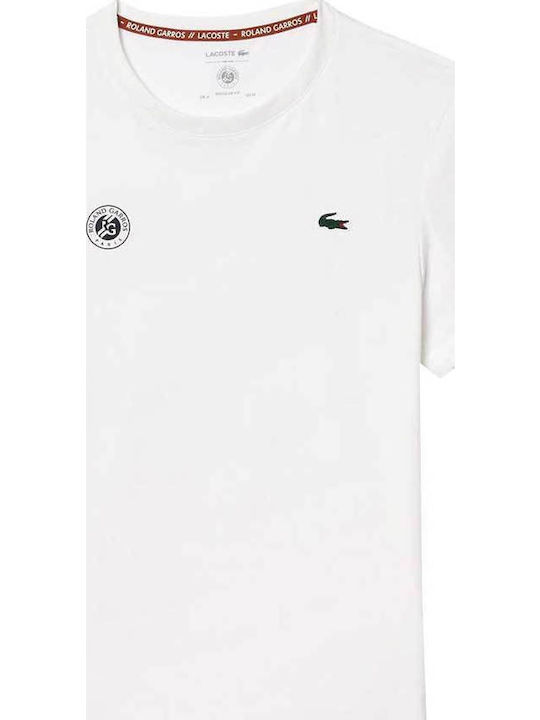 Lacoste Roland Garros TH8309-001 Ανδρική Μπλούζα Λευκή