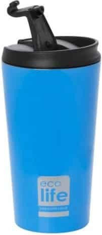 Ecolife Coffee Cup Glass Thermos Stainless Steel BPA Free 370ml Sky Blue