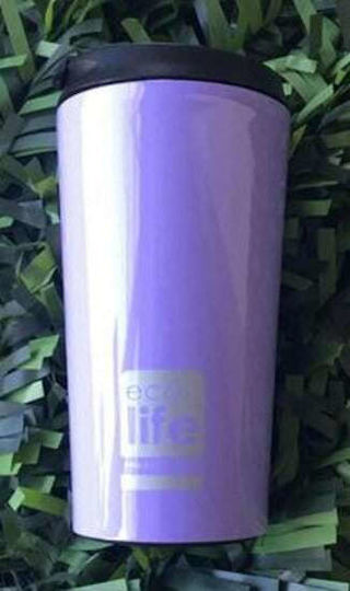 Ecolife Чаша Термос Неръждаема стомана Без BPA 370мл Lilac