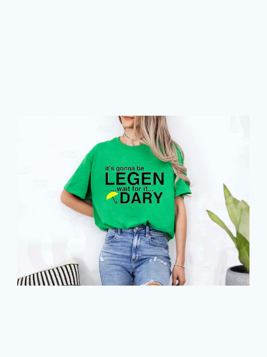Green Tshirt Tshirt How I Met Your Mother Original Fruit Loom 100% Cotton No22 It's Gonna Be Legendary