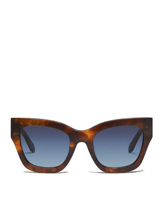 Quay Australia Sunglasses Brown with Acetate Frame & Blue Lens Quay Australia Sunglasses Brown with Acetate Frame & Blue Lens