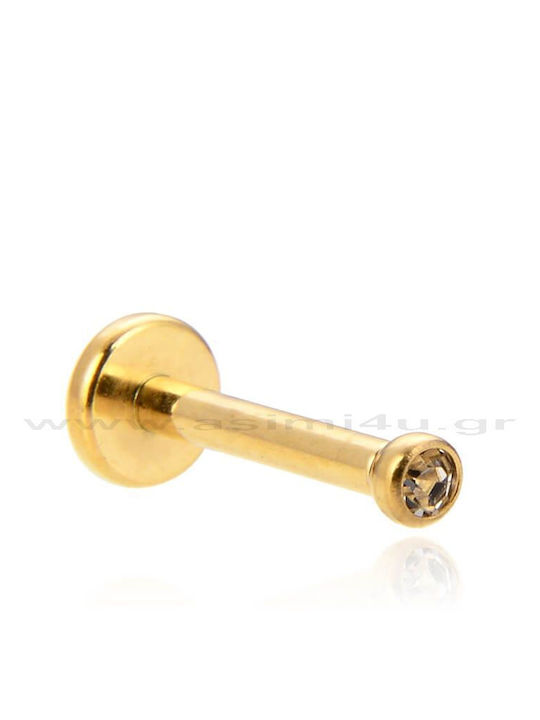 Σκουλαρικι Χειλιου Πετρα Gold Rose Gold 1.2x8x2mm