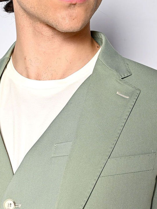 Men's Summer Suit with Vest Slim Fit Mint
