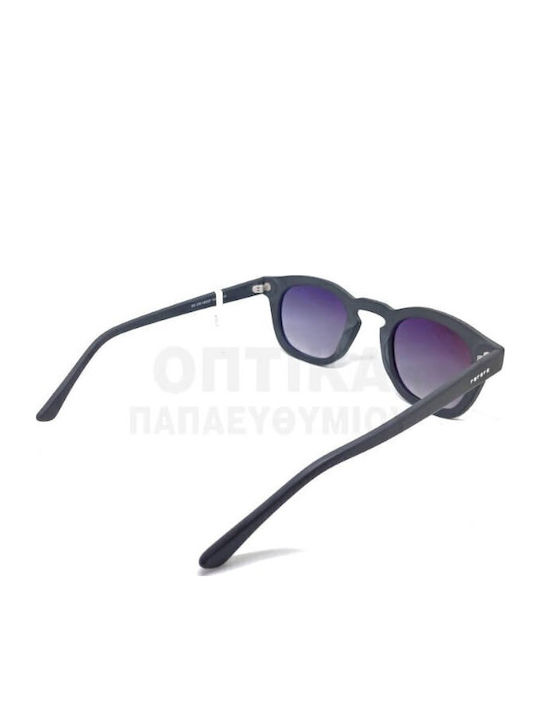 The Glass of Brixton Unisex Sunglasses with Black Plastic Frame and Black Gradient Lens BS236 01