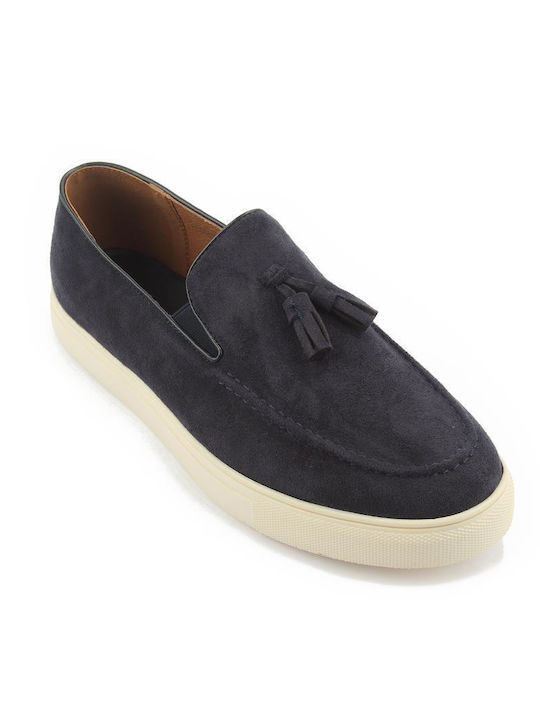 Fshoes Men's Moccasins Blue