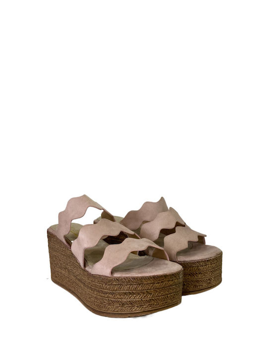 Smart Women's Platform Wedge Sandals Beige