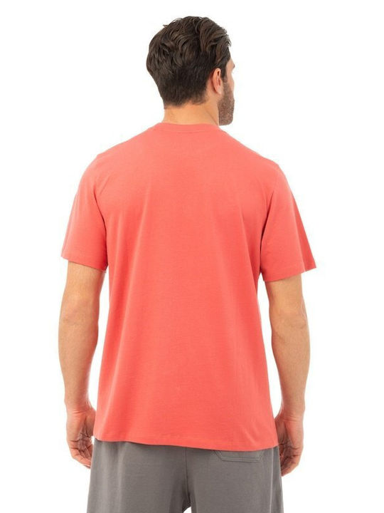 Be:Nation Men's Short Sleeve T-shirt Pastel Red