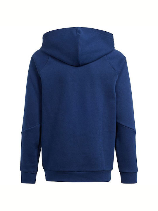 adidas Kids Sweatshirt with Hood and Pockets Navy Blue Tiro