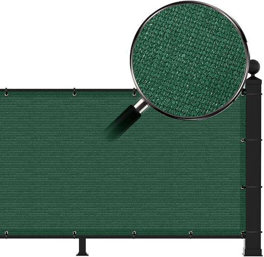 Grasher Rectangular Shade Divider Green With Hoop 1.2x6m 160gr/m²