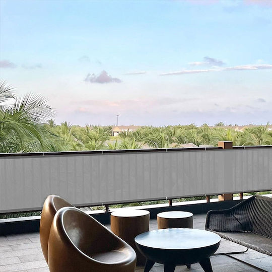 Grasher Rectangular Shade Divider Gray With Hoop 1.50x6m 160gr/m²