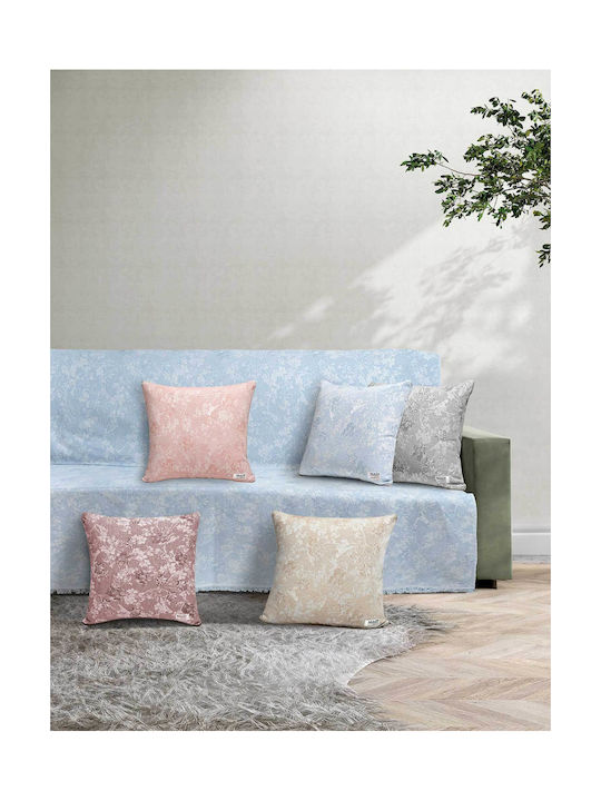 Madi Μαξιλάρι Καναπέ Fern Cyan 45x45εκ.