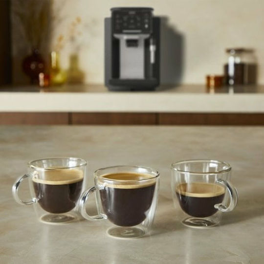 Krups Sensation Automatic Espresso Coffee Machine 1450W Pressure 15bar with Grinding Burrs Black EA910A10
