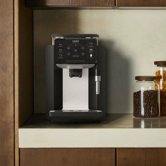 Krups Sensation Automatic Espresso Coffee Machine 1450W Pressure 15bar with Grinding Burrs Black EA910A10