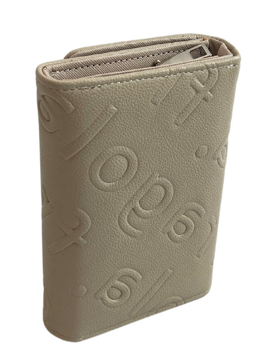 Groß Damen Geldbörse Klassisch Beige
