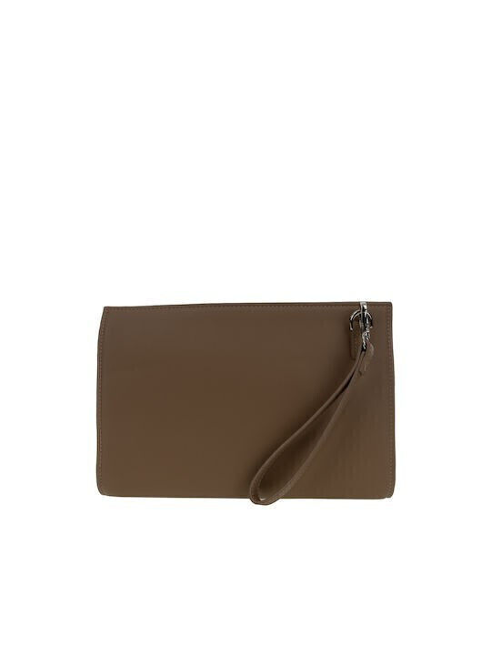 Groß Damen Geldbörse Klassisch Beige